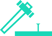 金槌とくぎのイラスト